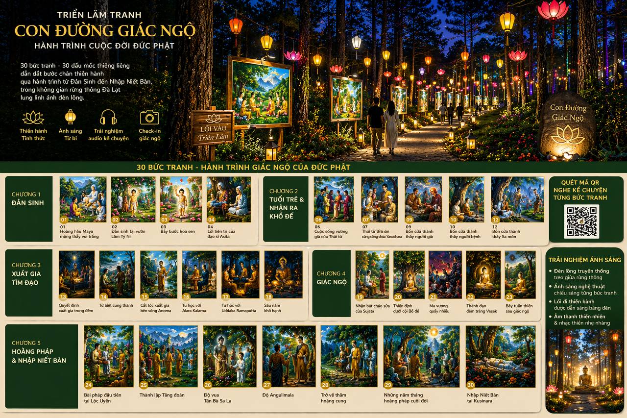 Trưng Bày Tranh Phật Giáo